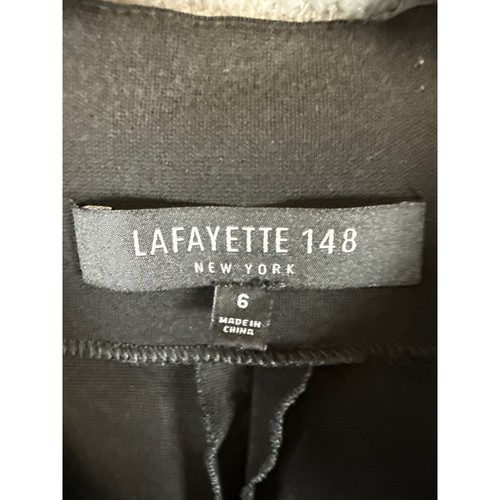 Abito Lafayette 148 NY Rosalie linea A full zip davanti carriera festa cocktail taglia 6 - Foto 4 di 11