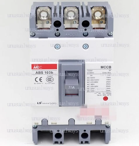 ONE LS (LG) Switch Circuit Breaker ABS-103B ABS103B ABS 103B 3P 75A New