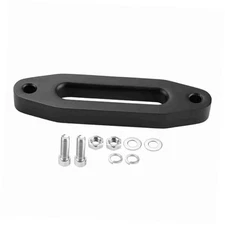 6inch Black Aluminum Hawse Fairlead Compatible with Synthetic Winch Ropes for 