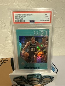 1997 Upper Deck SP Authentic Profiles I #37 Tim Duncan PSA 9 RC Rookie Spurs