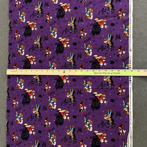 Disney Halloween Spooky Mickey Stoff Baumwolle 39 x 44 in lila CP50176 - Bild 4 von 11