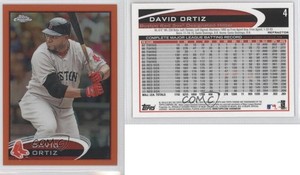 2012 Topps Chrome Retail Orange Refractor David Ortiz #4 HOF