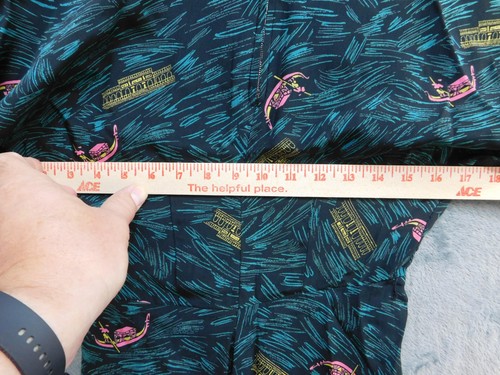 Vintage Novelty Venice Gondola Print Dress Womens Small Long Sleeve Midi Ruched - Picture 11 of 11