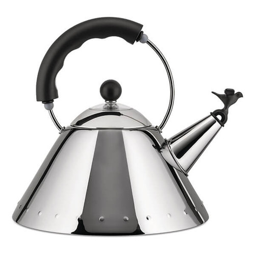 Alessi Bird Shaped Whistle 1.7L Kettle Black - Picture 1 of 2