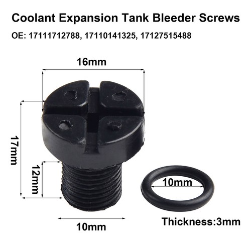 Screw Radiator Overflow Coolant Expansion Screw 4Pcs High Quality Material - Picture 9 of 12