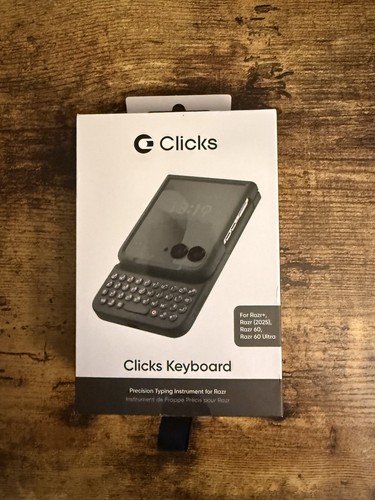 Clicks Tastatur Hülle für Motorola Razr (2025), Razr+, Razr 60 und Ultra in Box