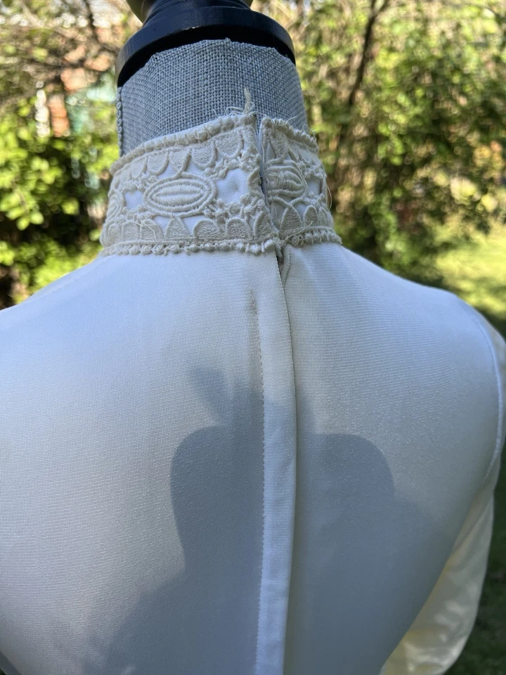 Vestido de novia vintage vestidos de carol de Mr Walter talla pequeña Foto 3 de 4