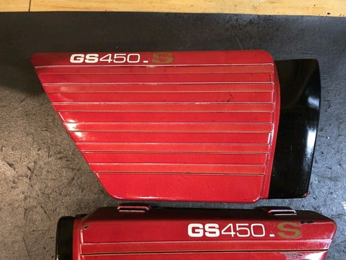 JUEGO CUBIERTAS LATERALES IZQUIERDA Y DERECHA SUZUKI GS450 GS450 S OEM ORIGINAL DE FÁBRICA  - Imagen 4 de 7