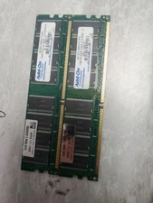 Lot Of (2)  1GB DDR PC-3200 DIMM/400MHz ( 2 1GB STICKS = 2GB ) FREE SHIP