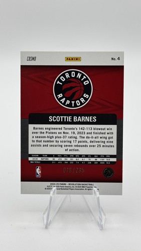 2024-25 Panini Revolution - Scottie Barnes #4 Blue Cosmo/285 - Imagen 2 de 2
