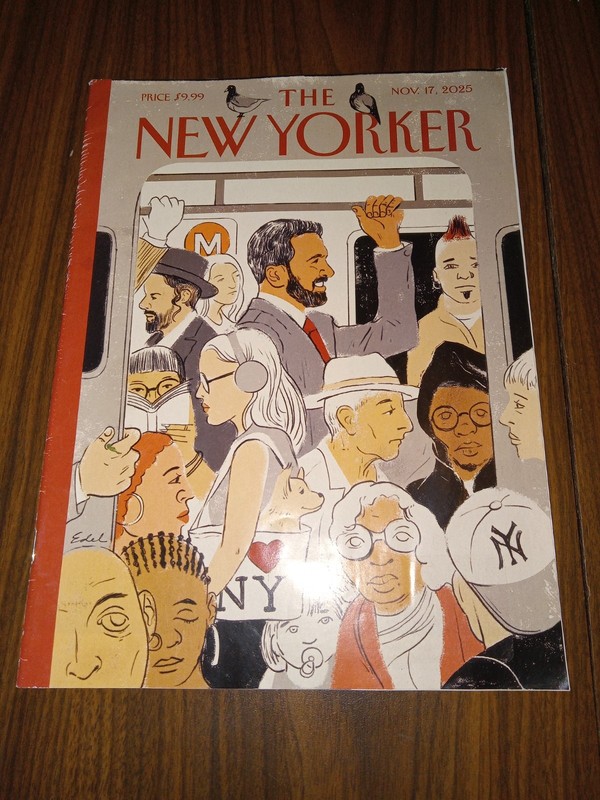 The New Yorker Magazine November 17 2025 Mamdani Cover Laura Loomer Rian Johnson