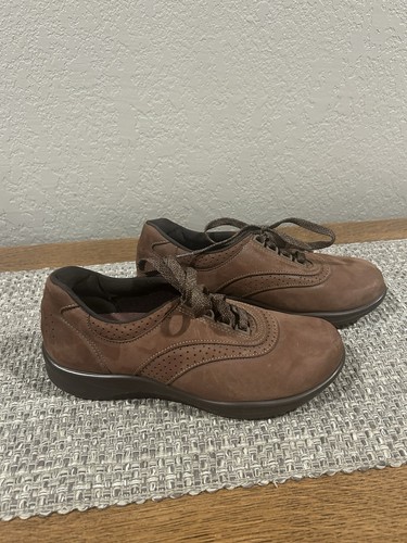 SAS Walk Easy Schuhe braun Größe 8 Schnürschuhe bequem Freizeit Wandern gebraucht, in einwandfreiem Zustand - Bild 1 von 6