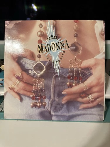 Madonna Like A Prayer Vinyl 1989 1st PRESS w PATCHOULI SCENTED SLV/ AIDS INSERT