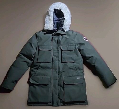 PureMSX Damen schwarz Arctic ECO Fell isoliert Winter Parka Mantel Größe Medium  - Bild 1 von 15