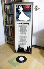 BILLY IDOL WHITE WEDDING POSTER LYRIC SHEET, REBEL YELL