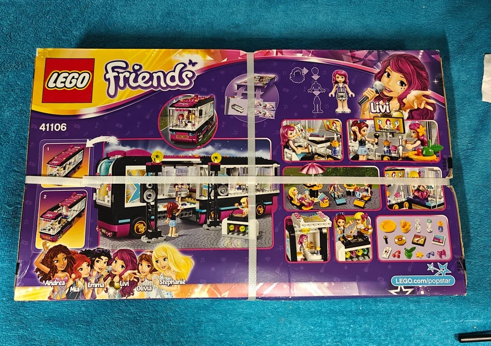 LEGO FRIENDS 41106 LA TOURNÉE EN BUS POP STAR TOUR BUS, NEUF SCELLE - Photo 2/2