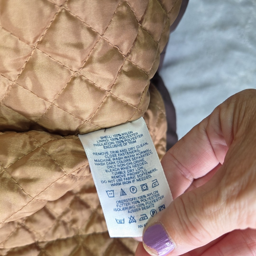 Lands End Women's 18-20 XL Parka Coat Winter Waterproof Brown Quilted lined 0842 - Picture 15 of 22