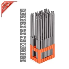 Comprehensive 32-Piece S2 Steel Security Bit Set | 1/4" Hex Drive Compatibility