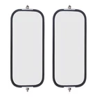 Universal West Coast Truck Set of Side Mirror Heads 6.5" x 16" w/ Sturdy Backs