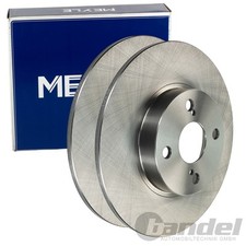2X MEYLE BREMSSCHEIBEN 266,5mm HINTEN PASSEND FÜR TOYOTA COROLLA
