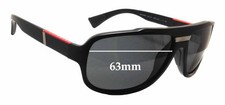 SFx Replacement Sunglass Lenses fits Prada SPS04M  PS04MS - 63mm Wide