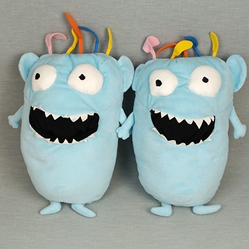 IKEA Monster blau SAGOSKATT ❤️ Kuscheltier Stofftier Plüschtier 2er SET ca 30cm - Bild 2 von 4