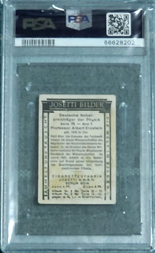1928 Josetti cigarrillo Albert Einstein El mundo/imágenes serie 75 #1 PSA 2 Pop 3 - Imagen 2 de 4