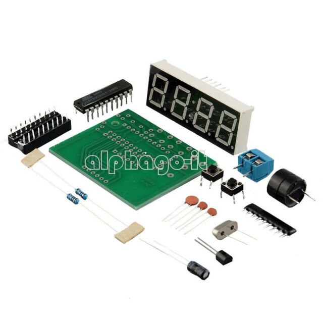 AT89C2051 Digital 4 Bits Electronic Clock Electronic Production Suite Kit DIY AT89C2051 Digital 4 Bits Electronic Clock Electronic Production Suite Kit DIY