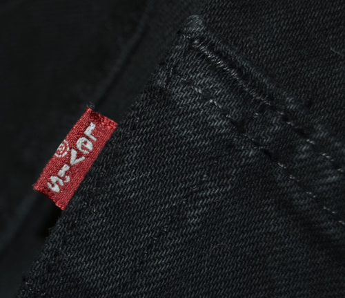 Vintage LEVIS DAMEN 501 SCHWARZ JEANS (Etikett W28) W26 L28 Größe 8 Damen hoch 6501 - Bild 14 von 21