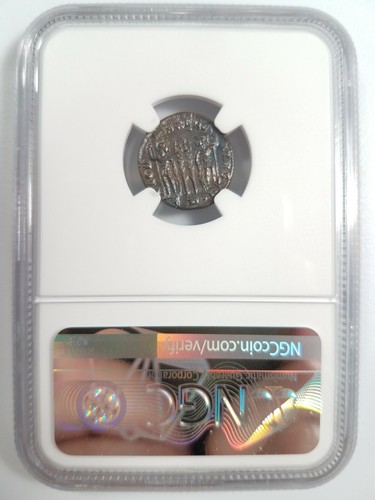 Constantius II Roman Empire BI Nummus AE3/4 NGC AU Ancient Epfig Hoard Pedigree - Picture 12 of 12