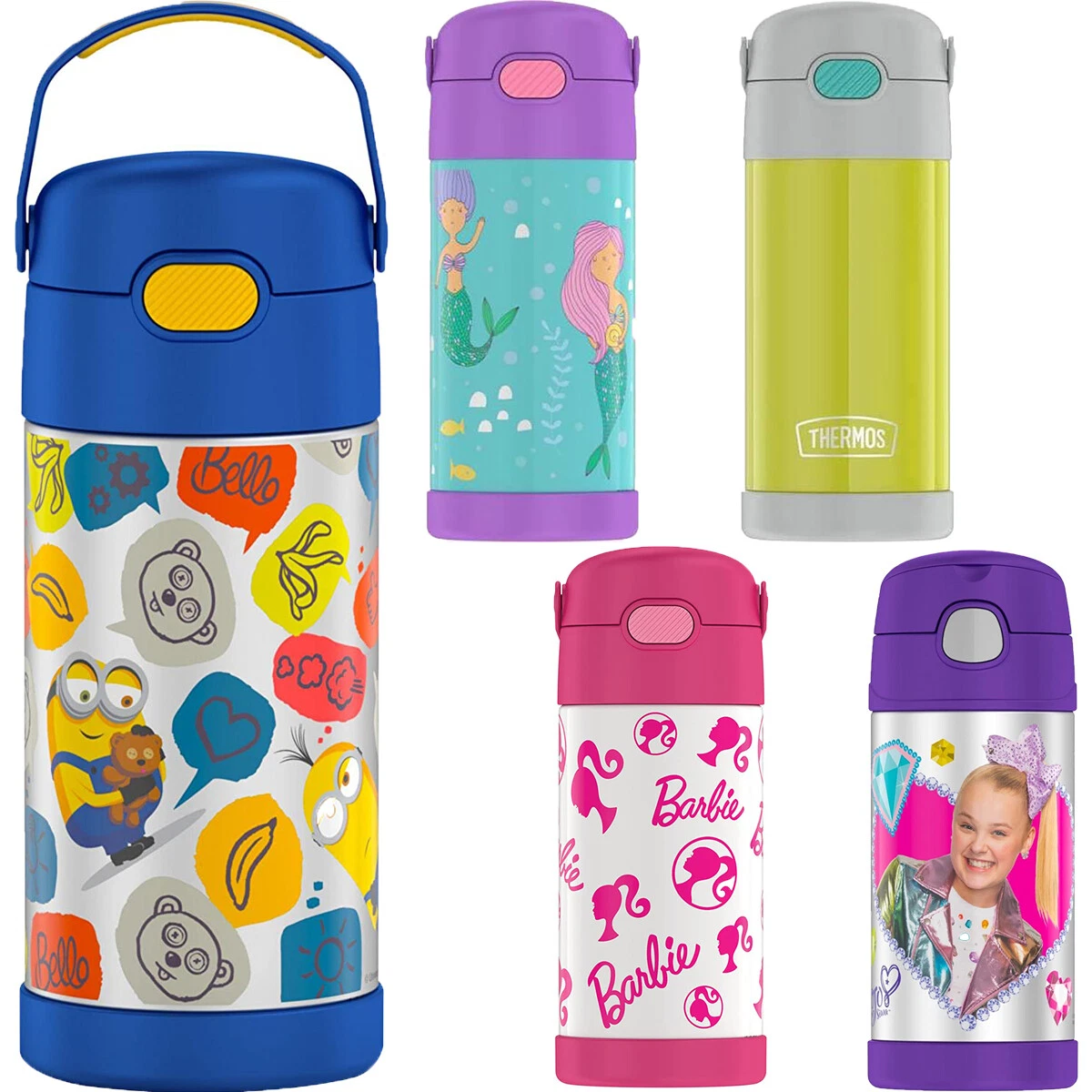 Thermos 12 oz. Kid's Funtainer Insulated Stainless Steel Bottle w/ Bail Handle Mermaid