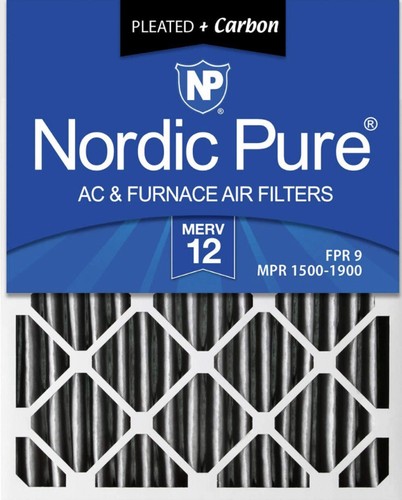 nordic pure ac and furnace air filters 14x25x2 3 pack - Picture 1 of 6