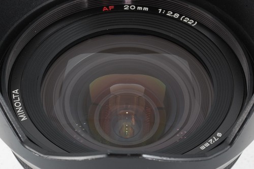 MINOLTA AF 20mm f2.8 Wide Angle w/ Hood Sony Maxxum A [Near Mint] from JAPAN 167 - Picture 9 of 11