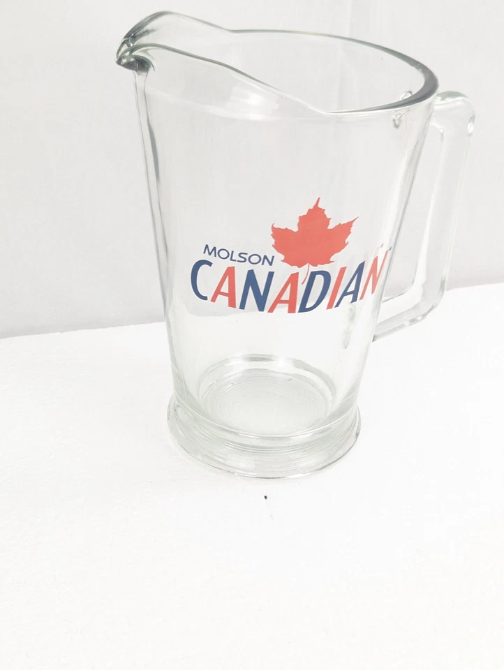 Molson Canadian Glass Beer Pitcher 50oz - Image 3 of 4