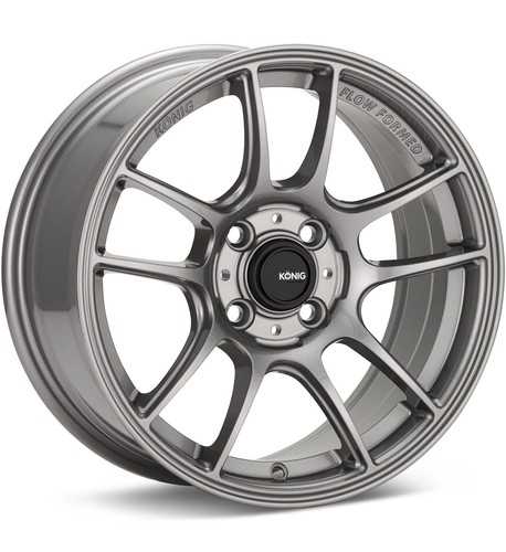 15x8 +36 Konig Heliogram 4x100 Titanium Metallic Wheels (Set of 4) - Picture 1 of 2
