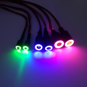 2Leds-10mm-13mm-Angel-amp-Demon-Eyes-LED-Headlight-Bulb-for-1-10-RC-Truck-Cars