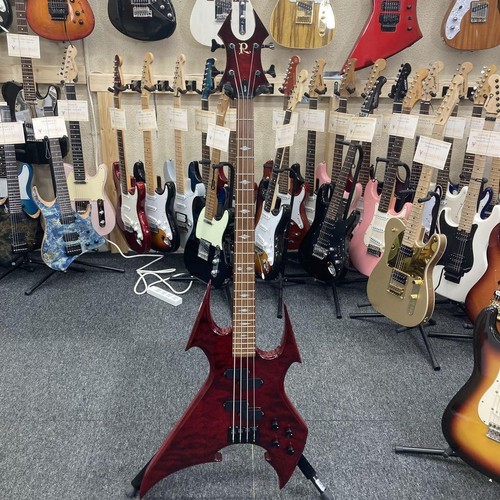B.C. Rich Beast Bass Trans Red W/Gig bag Electric Bass Guitar Used From Japan - Picture 2 of 13