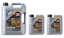 (7) LiTer Kit TOP TEC 6200 0W-20 GAS DIESEL Engine Motor Oil For AUDI PORSCHE VW