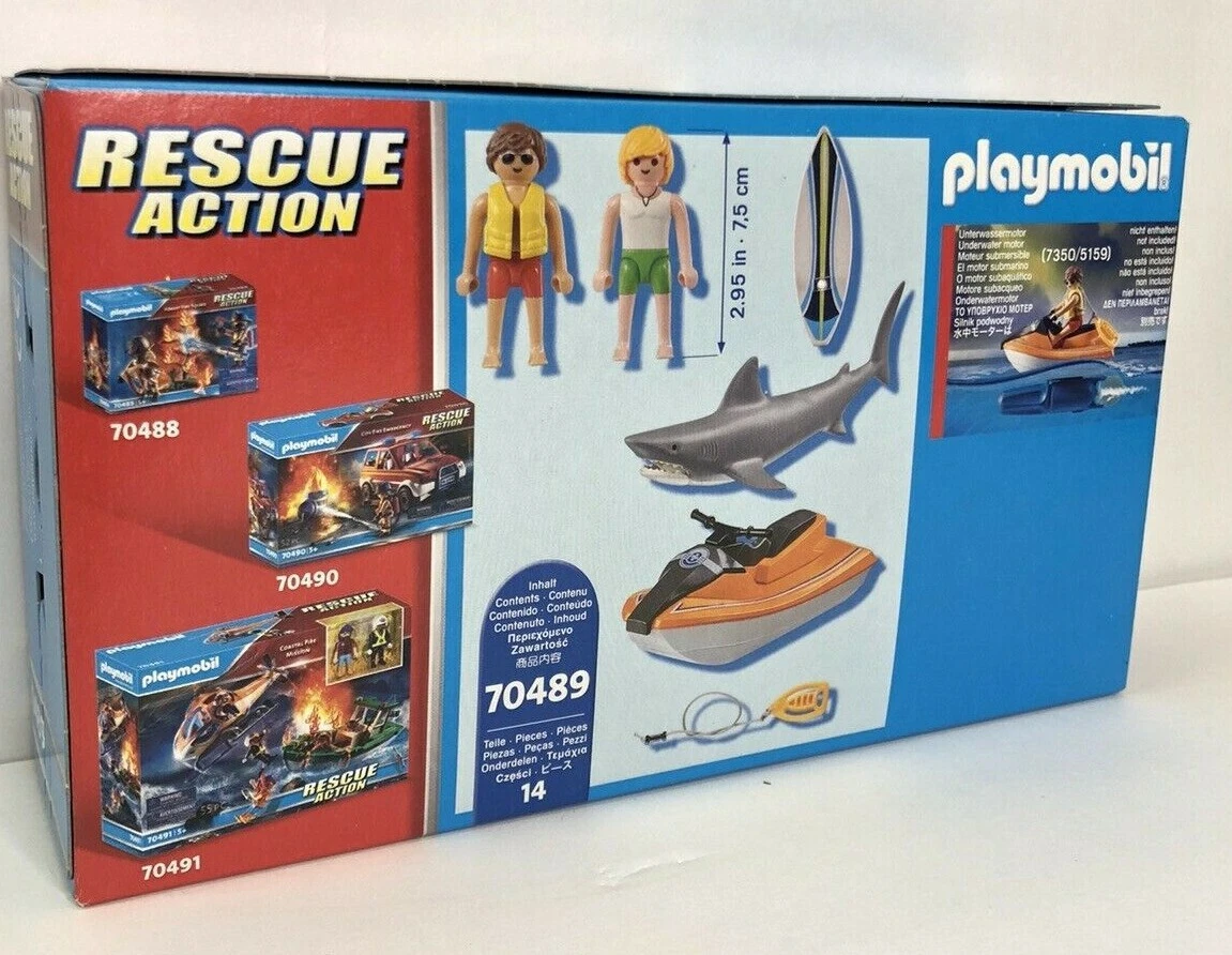 Playmobil Shark Attack and Rescue Boat playmobil rescue action