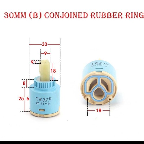 25/30/35/40mm Replacement Ceramic Tap Cartridge Valve Faucet Kitchen Basin - Picture 21 of 23