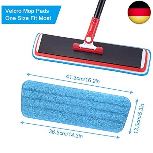 Mikrofaser Moppbezüge Waschbar - Saugstarke Ersatztücher Für Wischmopps Mit Sprühfunktion