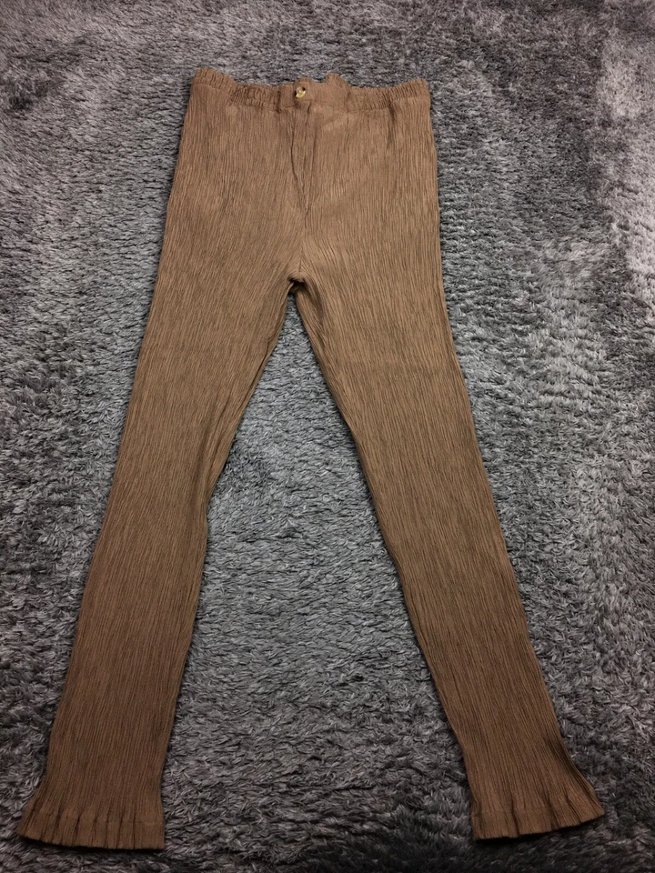 Pantalones Jaclyn Smith Clásicos Apretados Elásticos Mujer Talla 2X Marrón Rayón Foto 3 de 4