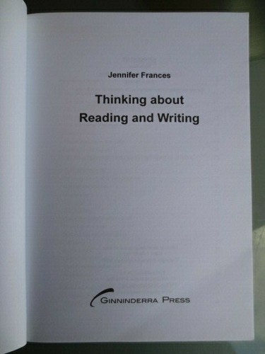 THINKING ABOUT READING & WRITING - JENNIFER FRANCES - SCOVER - VGC - 第 5/7 張圖片