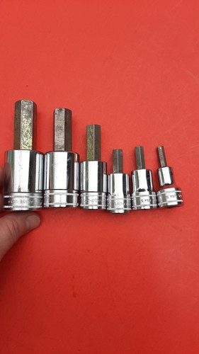 Snap-on USA 1/2" Drive SAM Metric Hex Bit Socket Driver Set 19 17 14 10 8 6 - Picture 10 of 14
