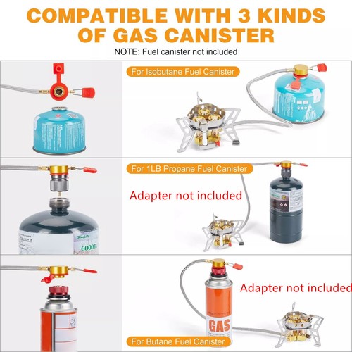 6800W Outdoor Tourist Foldable Windproof Camping Gas Stove With Piezo Ignition - Picture 17 of 20