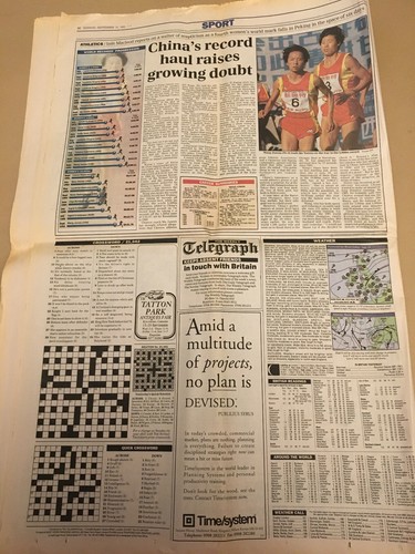 The Daily Telegraph martes 14 de septiembre de 1993. Apretón de manos de la paz en Oriente Medio. - Imagen 2 de 6