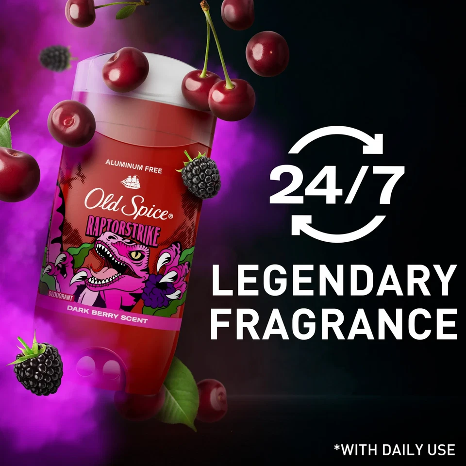 Desodorante Old Spice sin aluminio para hombre, barra sólida invisible, Raptorstrike 3 oz Foto 4 de 4