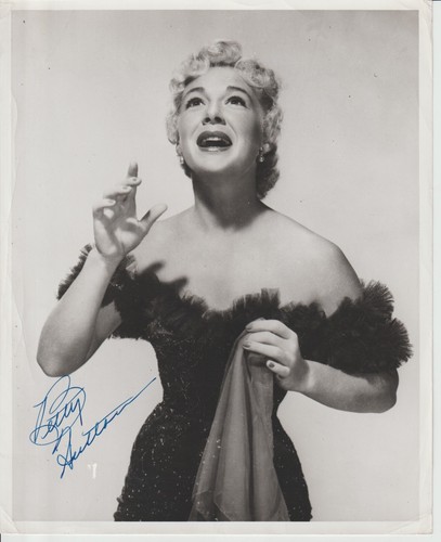 BETTY HUTTON - ORIG 8X10 S/W WERBUNG STILL - HANDSIGNIERT - FRÜHE 50ER JAHRE?