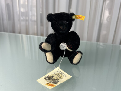 Steiff Animal 029202 Teddy Bear Black 17 cm. Top Condition