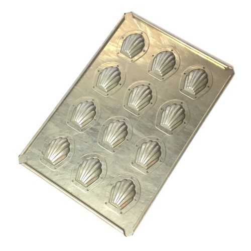 Chiyoda Metal Shellfish Cake Madeleine mold 8P 12P - Picture 18 of 25